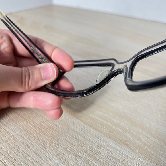 Oliver Peoples Freya CRY/BK Sunglasses FRAMES ONLY Translucent Gray 57-18-135